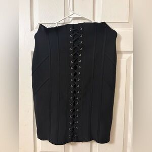 AKIRA Black Textured Fabric